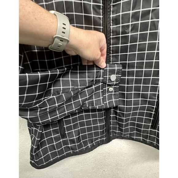 Ralph Lauren Active Windbreaker Womens Large Black white Lightweight - Picture 2 of 11